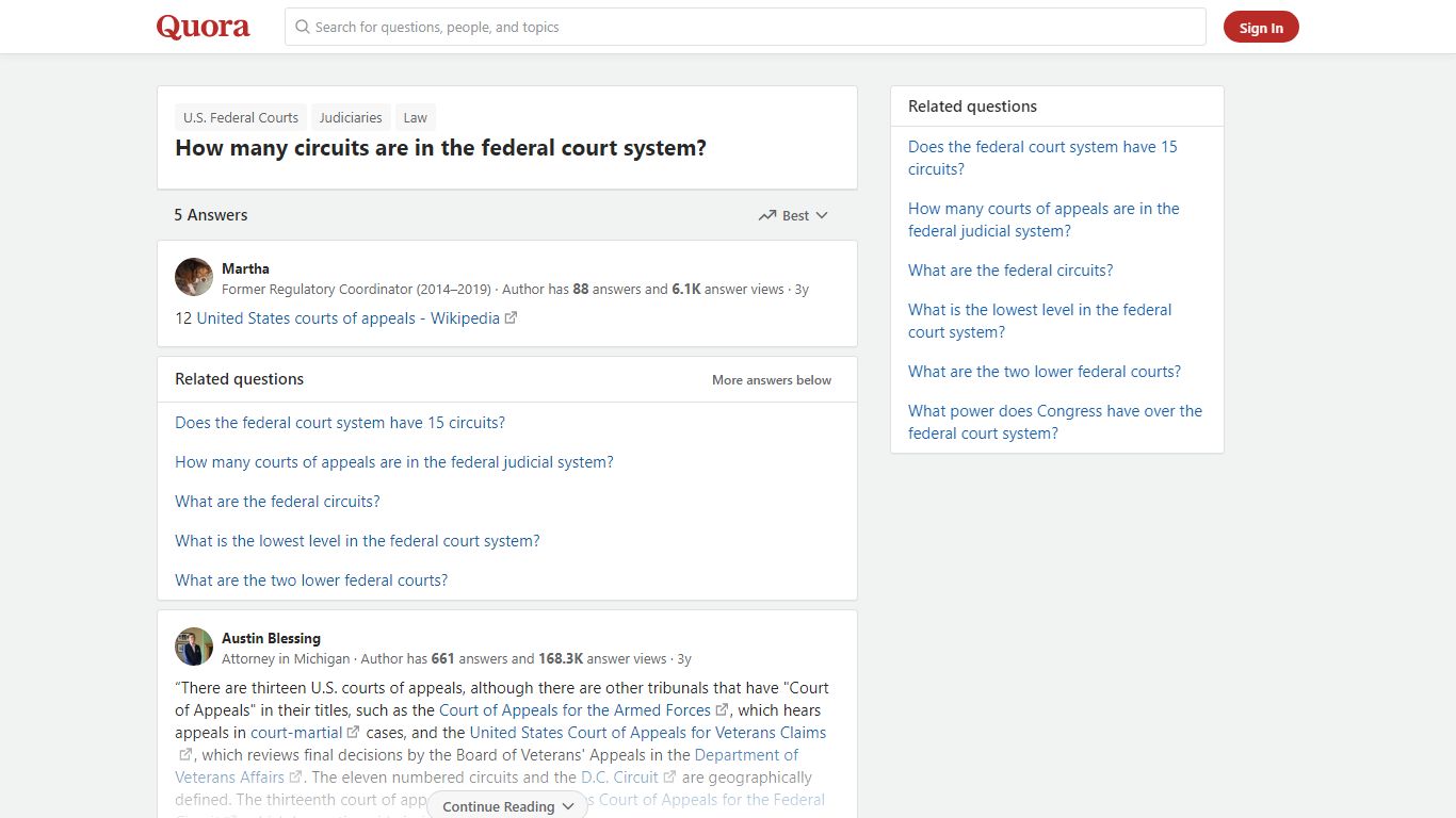 How many circuits are in the federal court system? - Quora